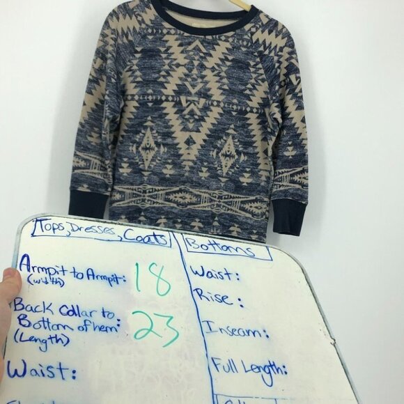 Denim&Supply Ralph Lauren blue Aztec print jumper - Picture 13 of 14